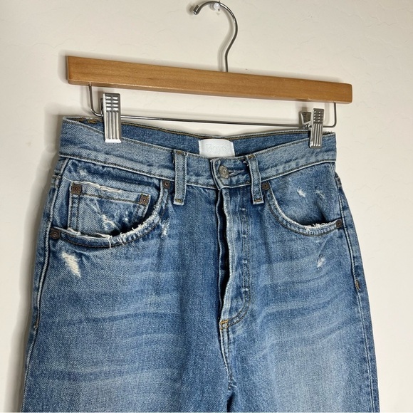 Boyish Billy High Rise Tapered Leg Denim Jeans Starman Distressed - Picture 7 of 11